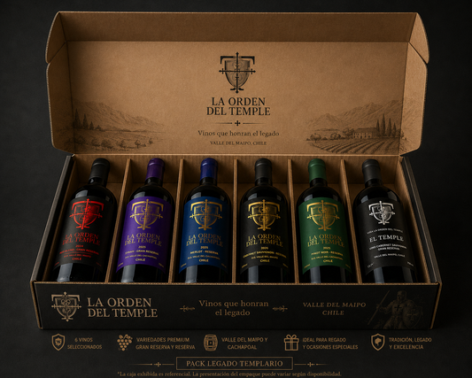 Pack Legado Templario – Colección Completa La Orden del Temple (6 Botellas)