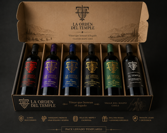 Pack Legado Templario – Colección Completa La Orden del Temple (6 Botellas)